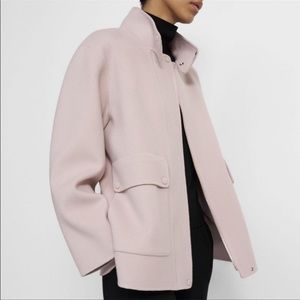 Theory Wool and Cashmere Utility Coat‎ in Rosewood- NWT